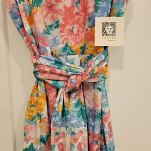 Anne Klein Floral Multicolor Dress